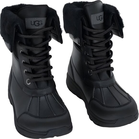 UGG Butte II CWR Waterproof Winter Snow Boots Black Kids Girls US 13 - Picture 1 of 6